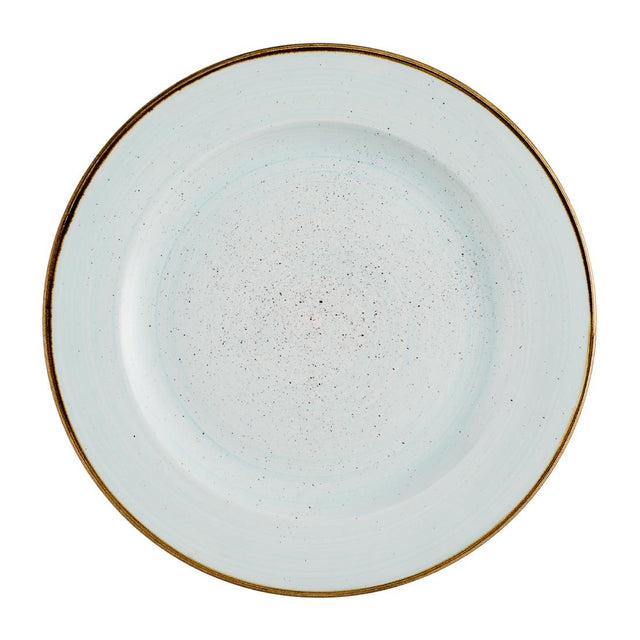 Churchill Stonecast Profile Rimmed Plates Duck Egg Blue 276mm (12 Pack)