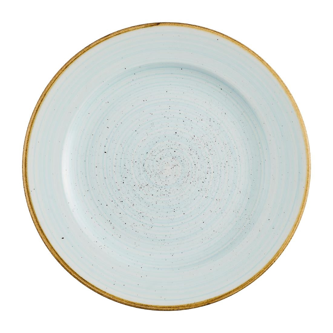 Churchill Stonecast Profile Rimmed Plates Duck Egg Blue 234mm (12 Pack)