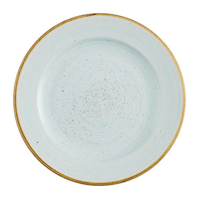 Churchill Stonecast Profile Rimmed Plates Duck Egg Blue 234mm (12 Pack)