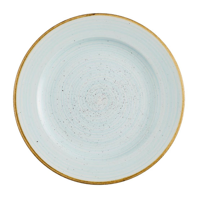 Churchill Stonecast Profile Rimmed Plates Duck Egg Blue 234mm (12 Pack)