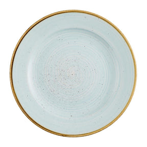 Churchill Stonecast Profile Rimmed Plates Duck Egg Blue 210mm (12 Pack)