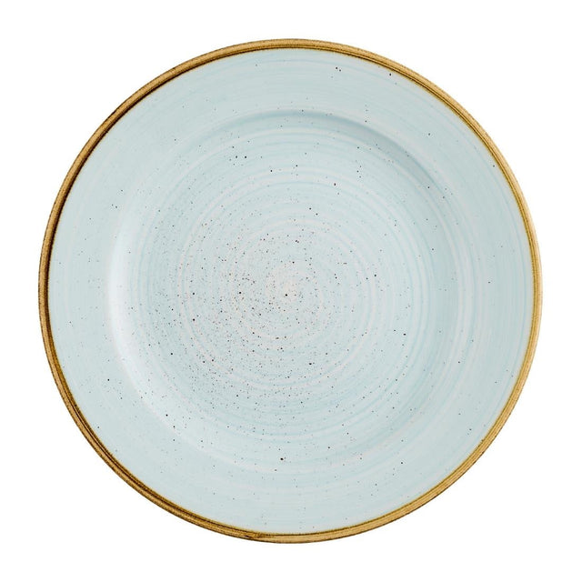 Churchill Stonecast Profile Rimmed Plates Duck Egg Blue 210mm (12 Pack)