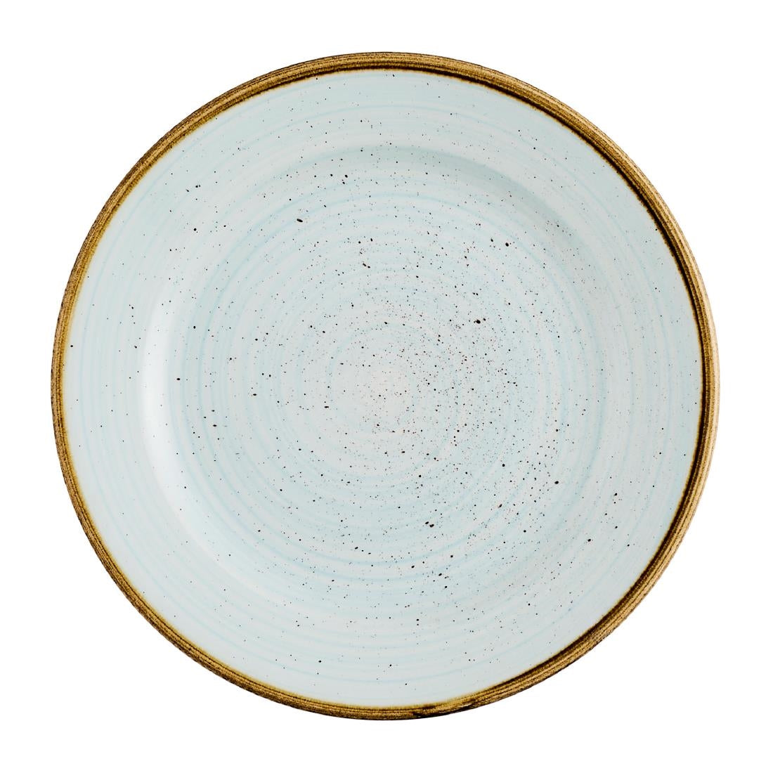 Churchill Stonecast Profile Rimmed Plates Duck Egg Blue 170mm (12 Pack)