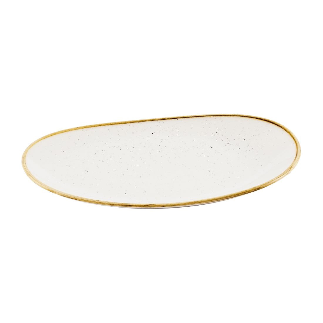 Churchill Stonecast Opal Platters Barley White 345x235mm (6 Pack)