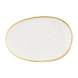Churchill Stonecast Opal Platters Barley White 345x235mm (6 Pack)