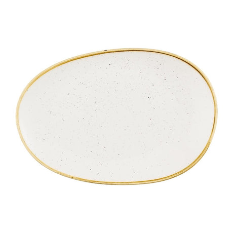 Churchill Stonecast Opal Platters Barley White 345x235mm (6 Pack)