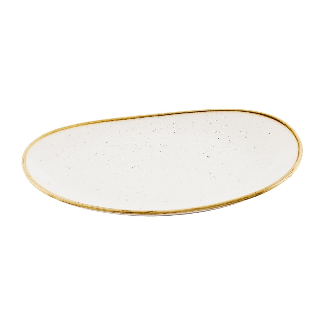Churchill Stonecast Opal Plates Barley White 260mm (12 Pack)