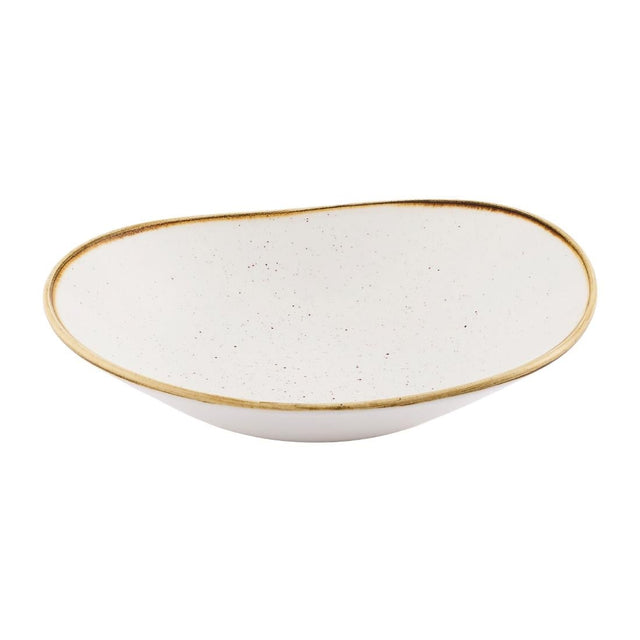 Churchill Stonecast Opal Bowls Barley White 230mm (12 Pack)