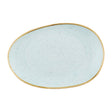Churchill Stonecast Opal Platters Duck Egg Blue 345x235mm (6 Pack)
