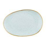 Churchill Stonecast Opal Platters Duck Egg Blue 345x235mm (6 Pack)