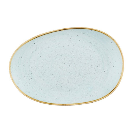 Churchill Stonecast Opal Platters Duck Egg Blue 345x235mm (6 Pack)