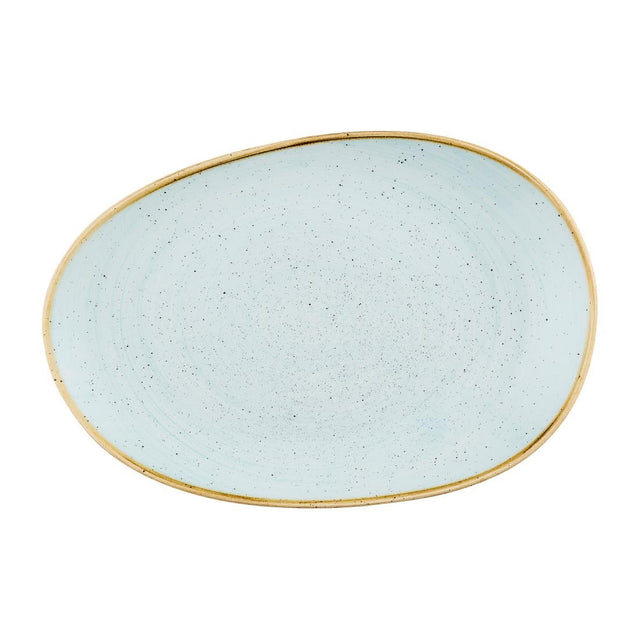 Churchill Stonecast Opal Platters Duck Egg Blue 345x235mm (6 Pack)