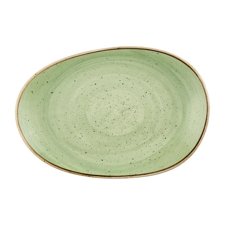 Churchill Stonecast Opal Platters Sage Green 345x235mm (6 Pack)