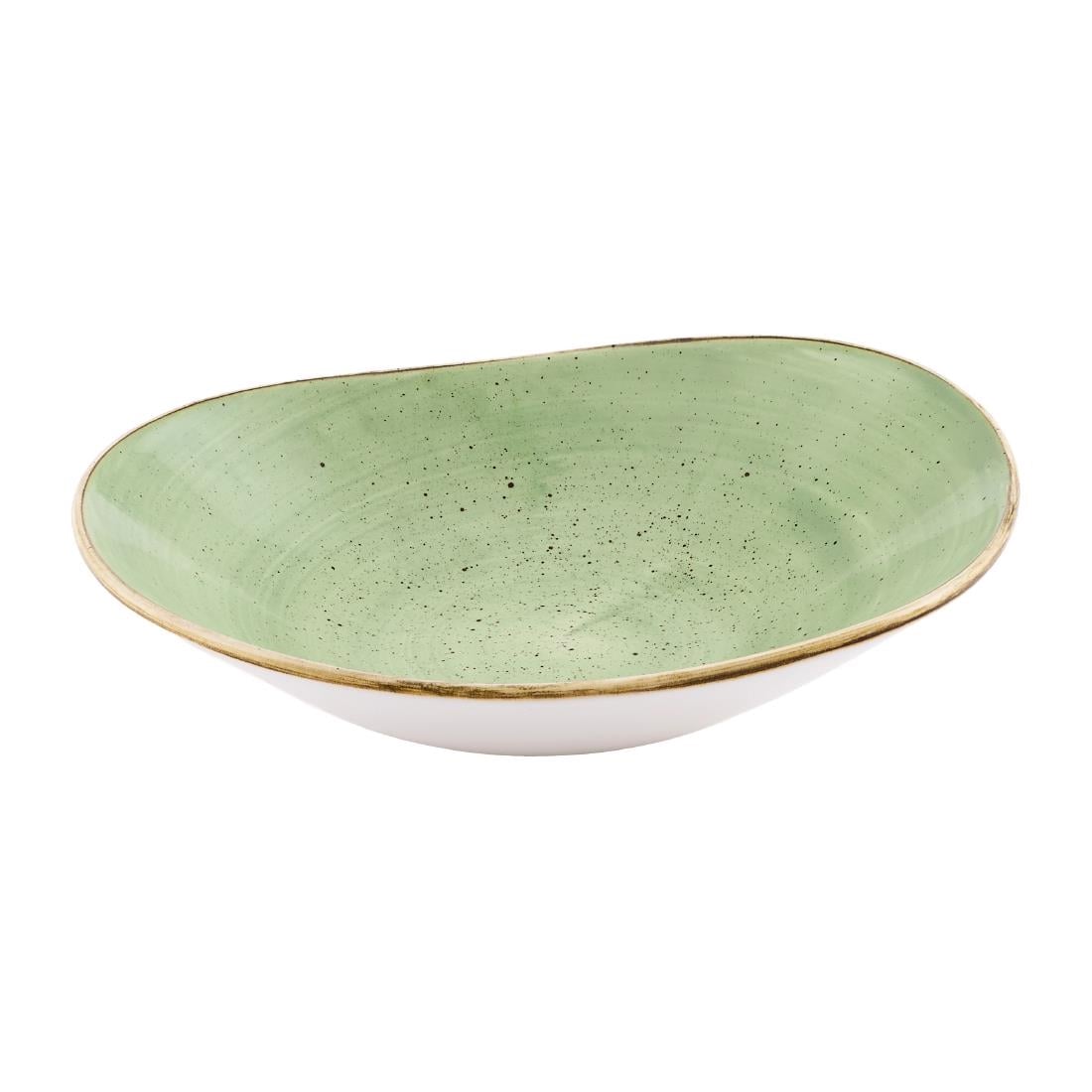 Churchill Stonecast Opal Bowls Sage Green 230mm (12 Pack)