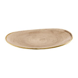 Churchill Stonecast Opal Platters Truffle 345x235mm (6 Pack)