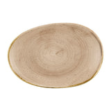 Churchill Stonecast Opal Platters Truffle 345x235mm (6 Pack)