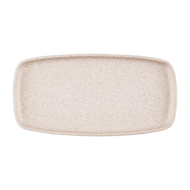 Churchill Emerge Oblong Trays Speckled White 300x147mm (6 Pack)
