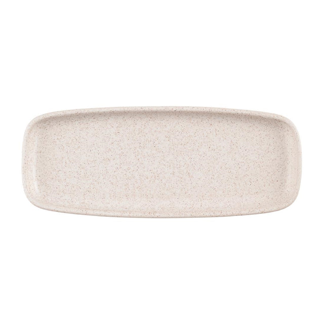 Churchill Emerge Oblong Trays Speckled White 251x100mm (6 Pack)