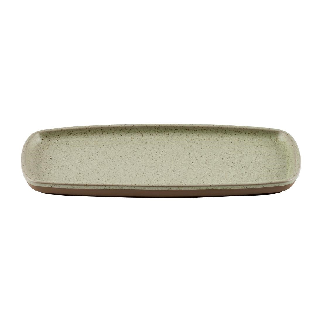 Churchill Emerge Oblong Trays Speckled Green 300x147mm (6 Pack)