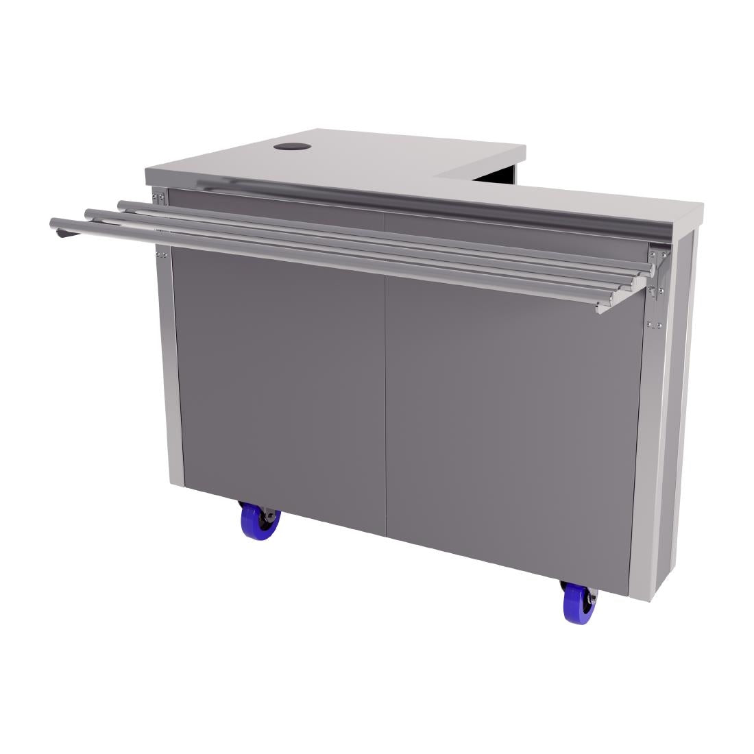 CED Glide Left Handed Cashier Counter with Trayslide