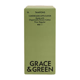 Grace & Green Organic Cotton Applicator Tampons, Regular (16 Pack)