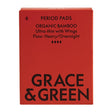 Grace & Green Organic Bamboo Period Pads, Heavy (8 Pack)