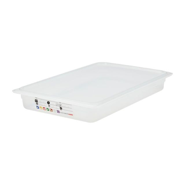 Cambro Safetrak IML Polypropylene Food Storage Container 1/1 GN 65mm
