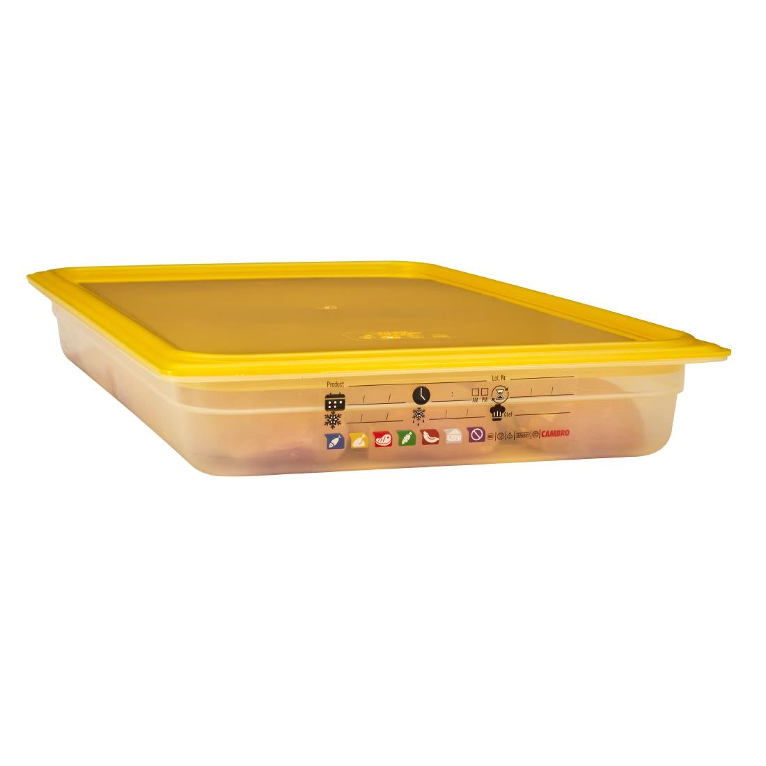 Cambro Safetrak IML Polypropylene Food Storage Container 1/1 GN 65mm