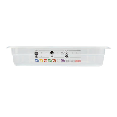 Cambro Safetrak IML Polypropylene Food Storage Container 1/1 GN 65mm