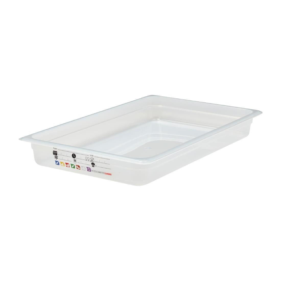 Cambro Safetrak IML Polypropylene Food Storage Container 1/1 GN 65mm