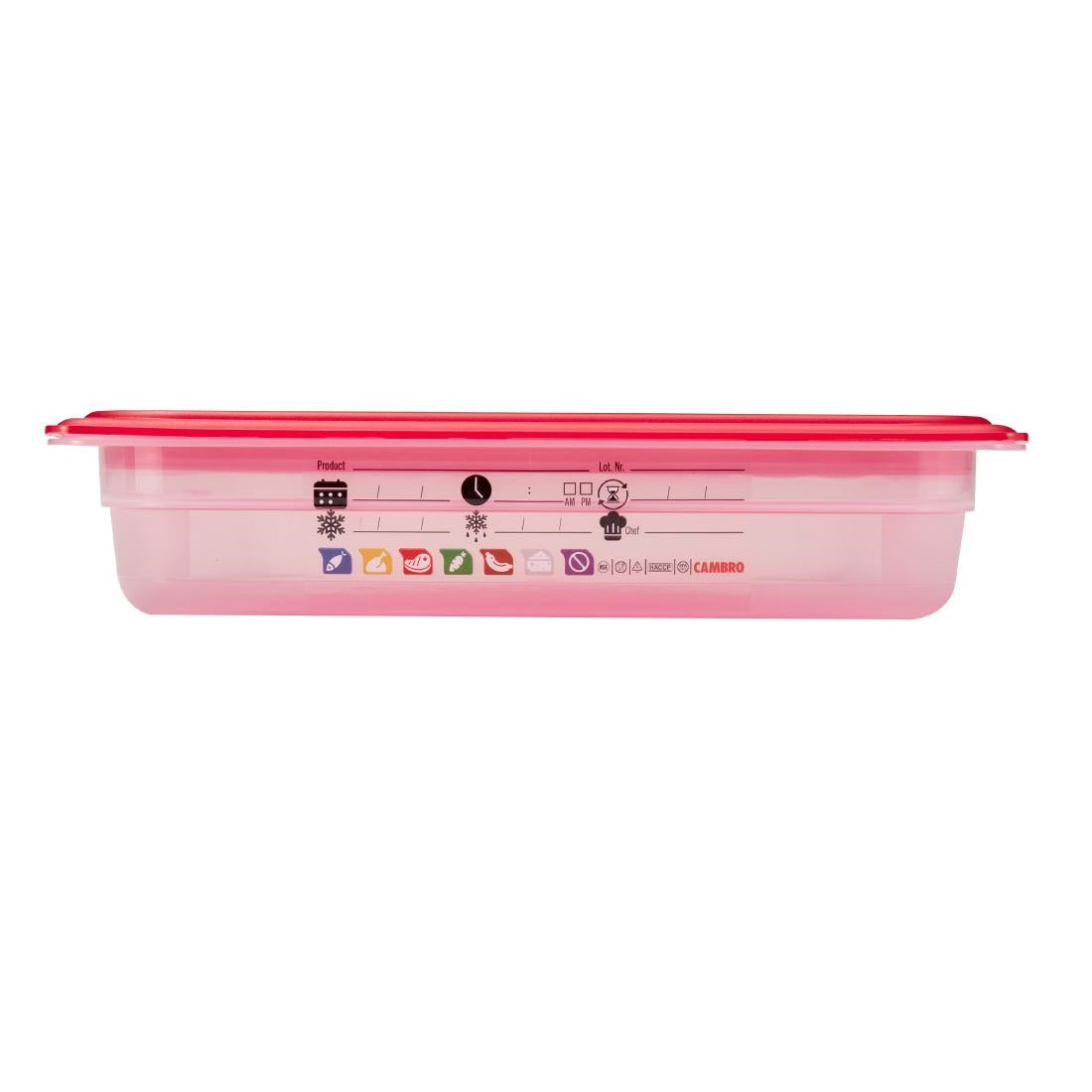Cambro Safetrak IML Polypropylene Food Storage Container 1/1 GN 65mm