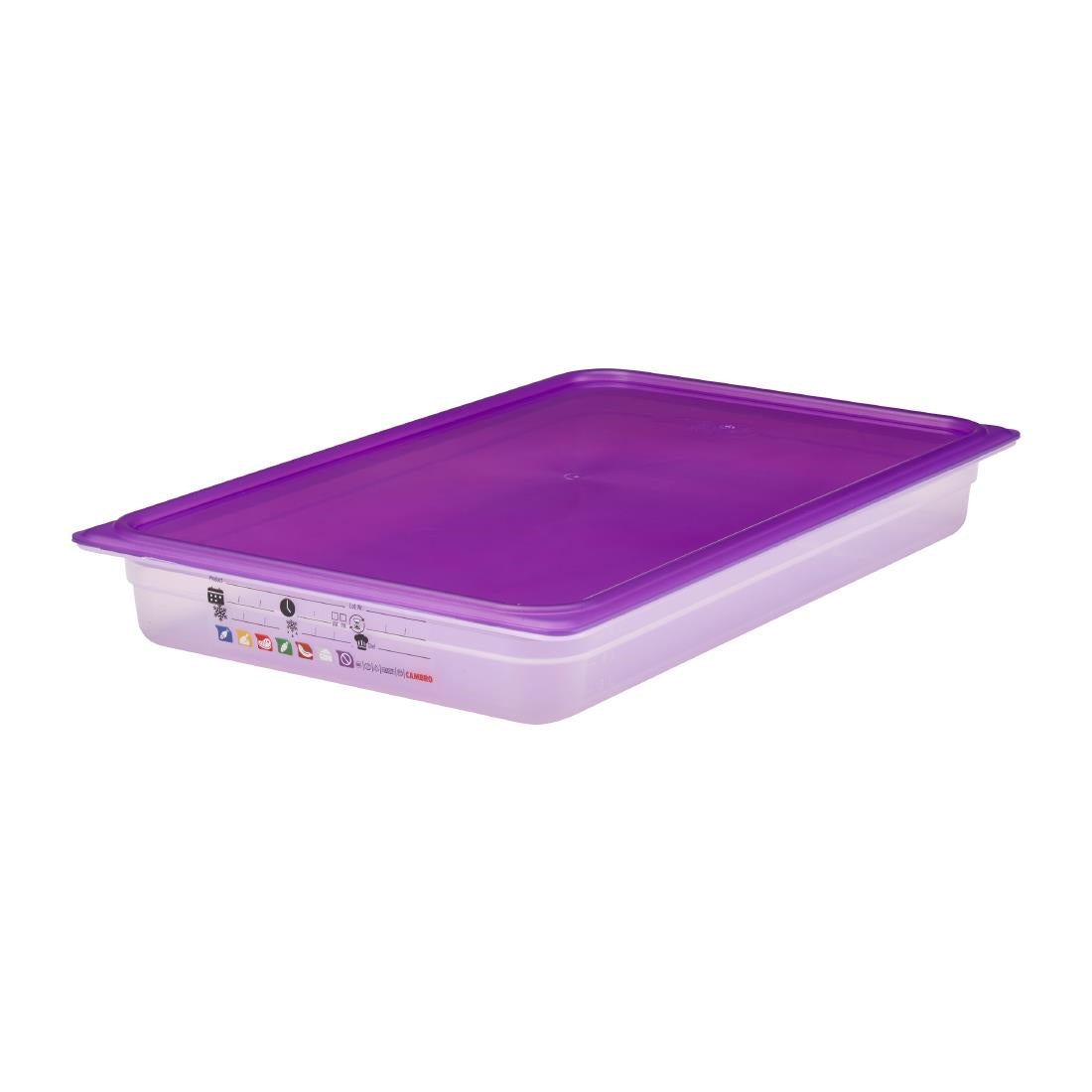 Cambro Safetrak IML Polypropylene Food Storage Container 1/1 GN 65mm