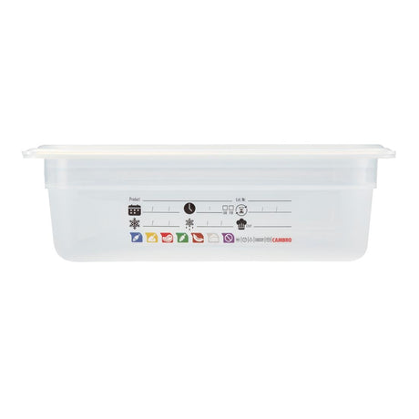 Cambro Safetrak IML Polypropylene Food Storage Container 1/1 GN 100mm