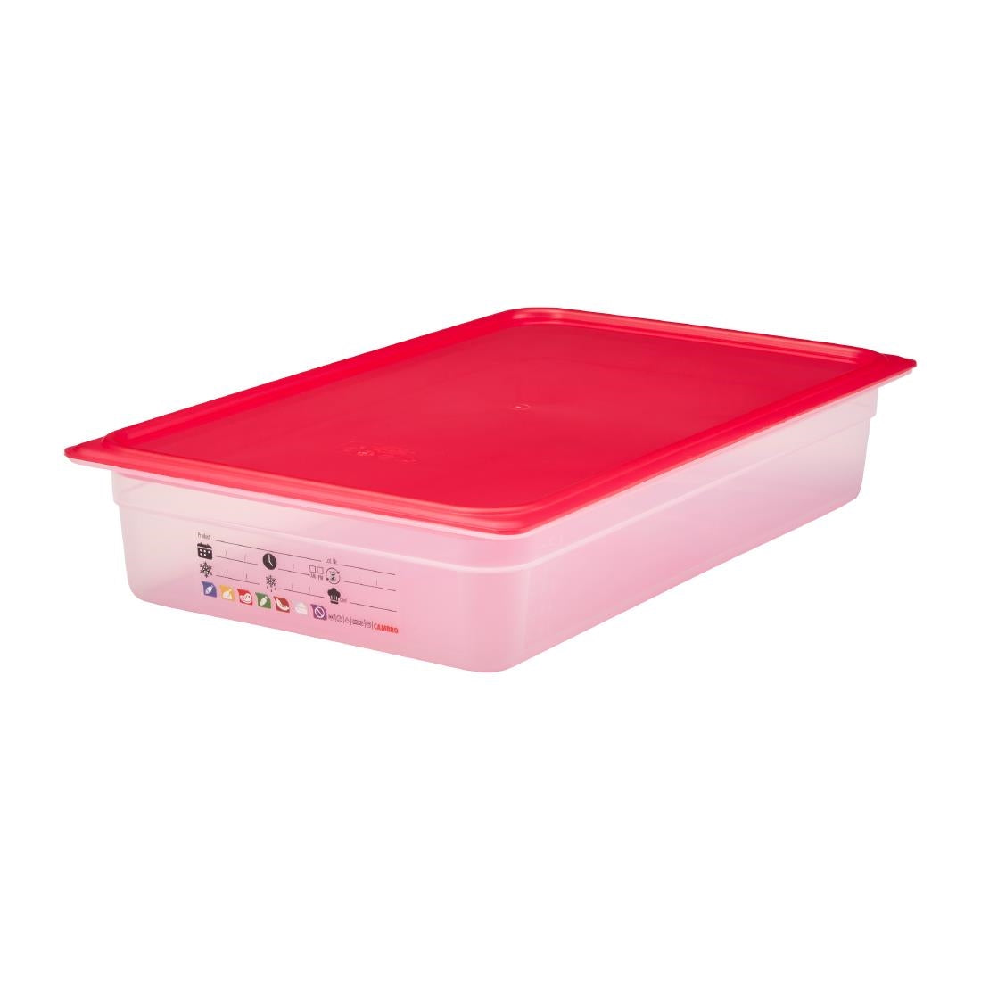 Cambro Safetrak IML Polypropylene Food Storage Container 1/1 GN 100mm