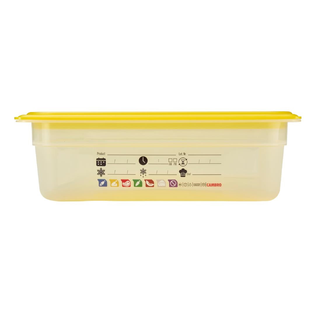 Cambro Safetrak IML Polypropylene Food Storage Container 1/1 GN 100mm