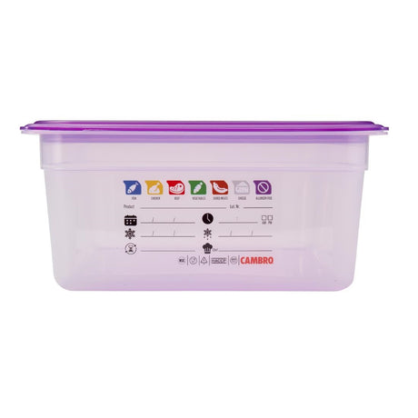 Cambro Safetrak IML Polypropylene Food Storage Container 1/1 GN 150mm