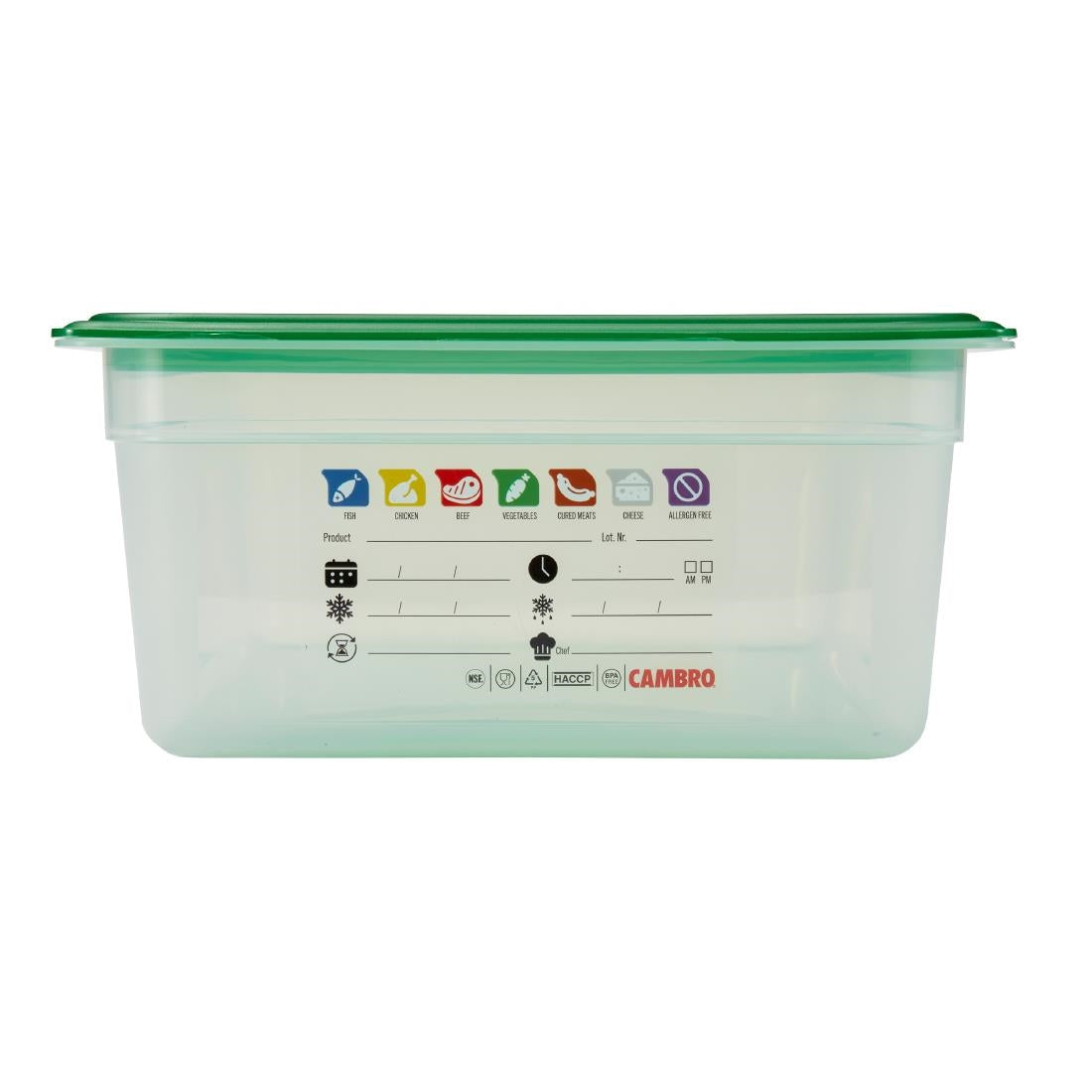 Cambro Safetrak IML Polypropylene Food Storage Container 1/1 GN 150mm