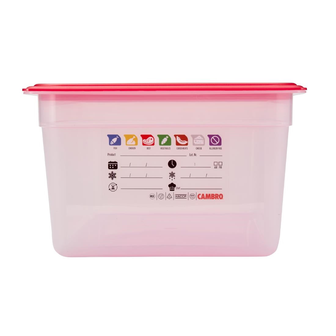 Cambro Safetrak IML Polypropylene Food Storage Container 1/1 GN 200mm