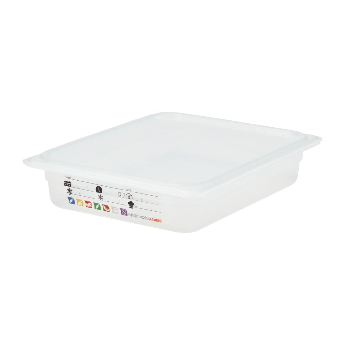 Cambro Safetrak IML Polypropylene Food Storage Container 1/2 GN 65mm