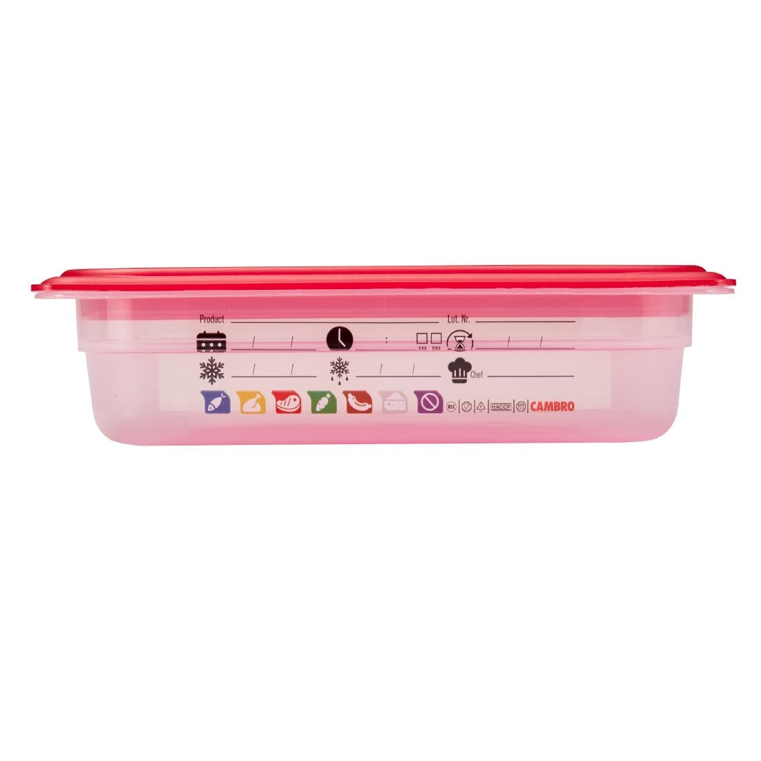 Cambro Safetrak IML Polypropylene Food Storage Container 1/2 GN 65mm