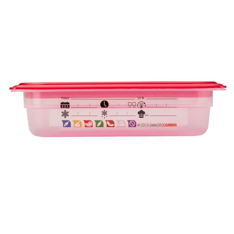 Cambro Safetrak IML Polypropylene Food Storage Container 1/2 GN 65mm