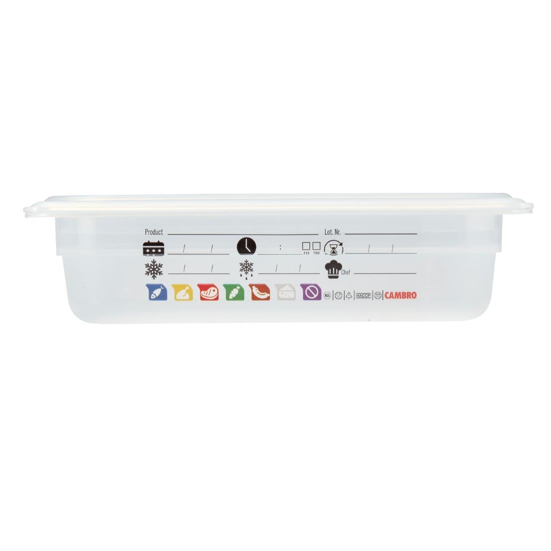 Cambro Safetrak IML Polypropylene Food Storage Container 1/2 GN 65mm