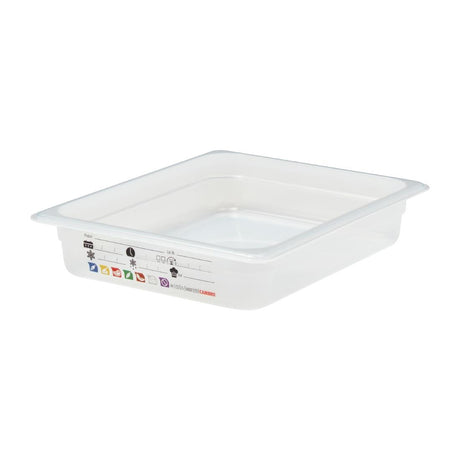 Cambro Safetrak IML Polypropylene Food Storage Container 1/2 GN 65mm