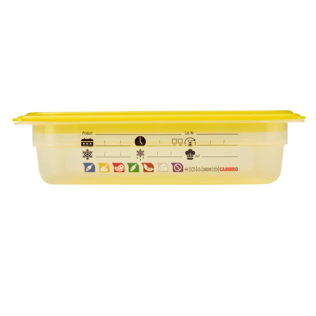 Cambro Safetrak IML Polypropylene Food Storage Container 1/2 GN 65mm