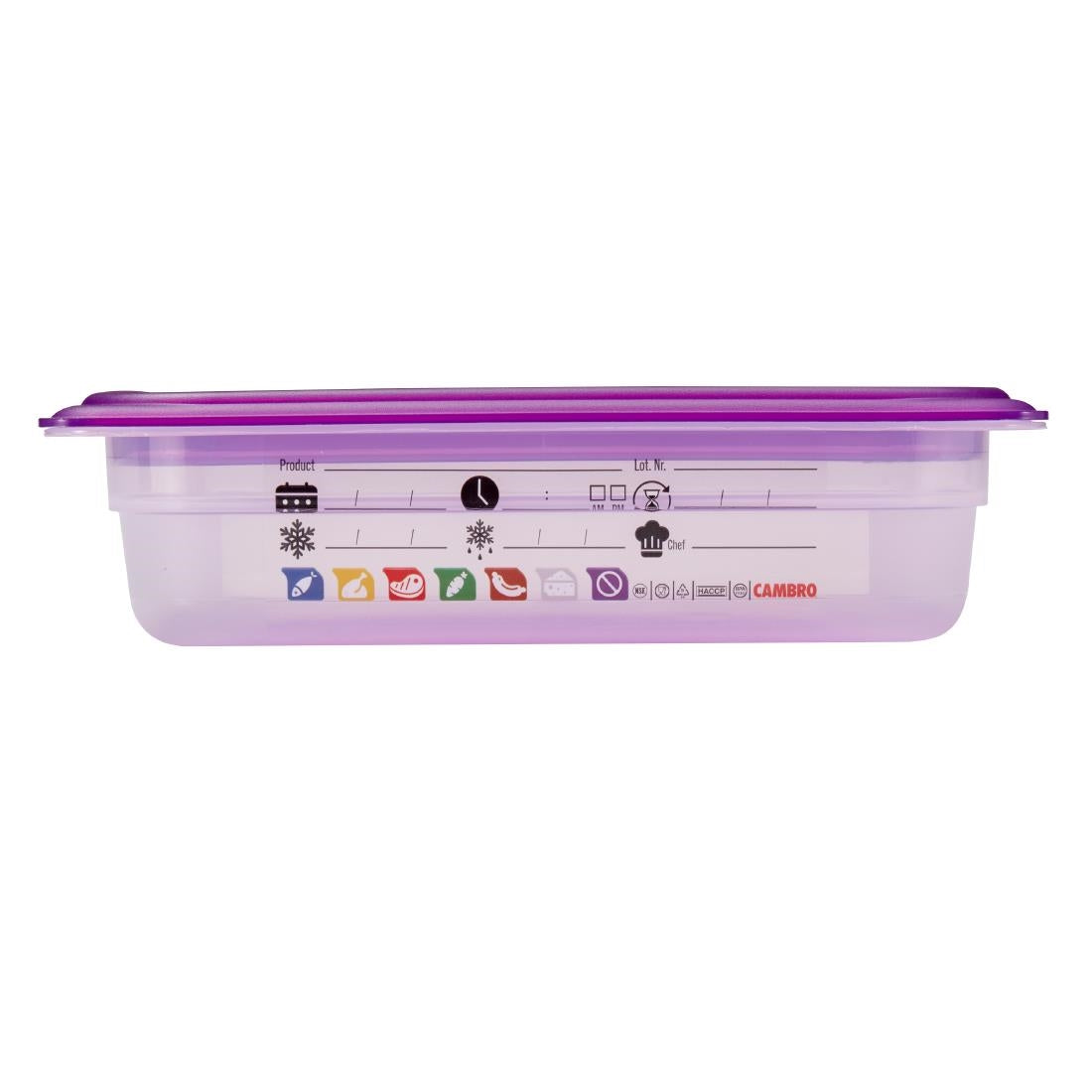 Cambro Safetrak IML Polypropylene Food Storage Container 1/2 GN 65mm