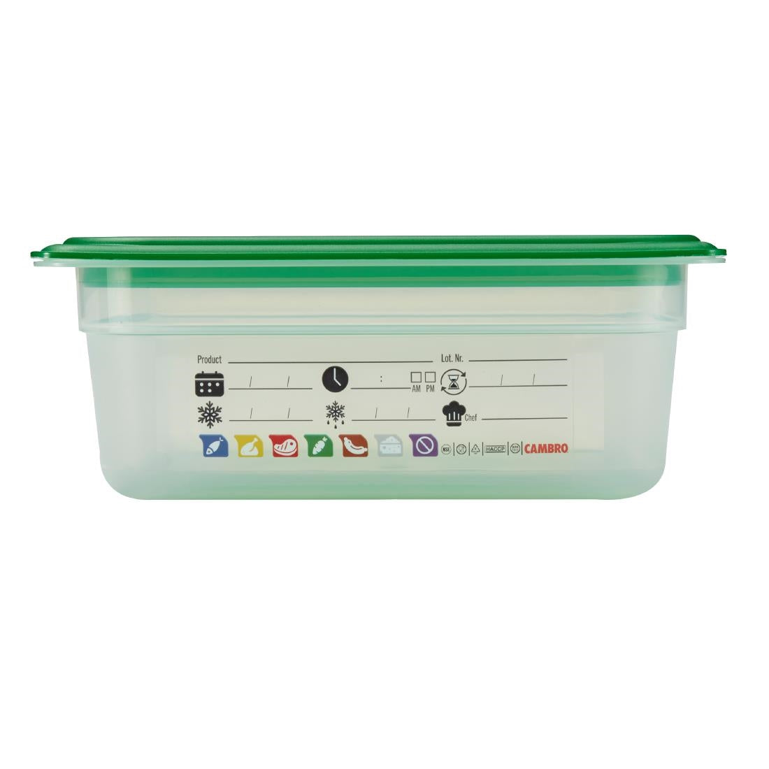 Cambro Safetrak IML Polypropylene Food Storage Container 1/2 GN 100mm