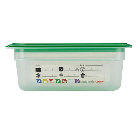 Cambro Safetrak IML Polypropylene Food Storage Container 1/2 GN 100mm