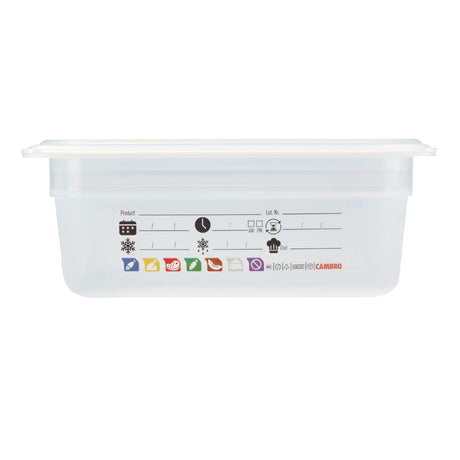 Cambro Safetrak IML Polypropylene Food Storage Container 1/2 GN 100mm