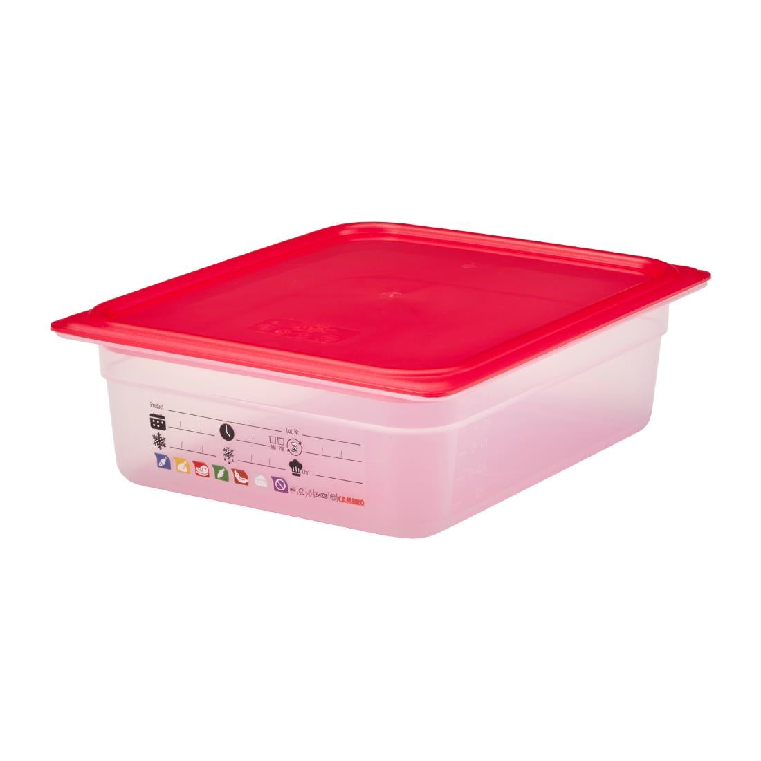 Cambro Safetrak IML Polypropylene Food Storage Container 1/2 GN 100mm