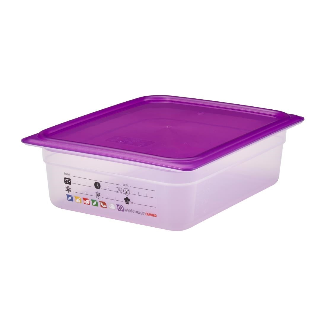 Cambro Safetrak IML Polypropylene Food Storage Container 1/2 GN 100mm